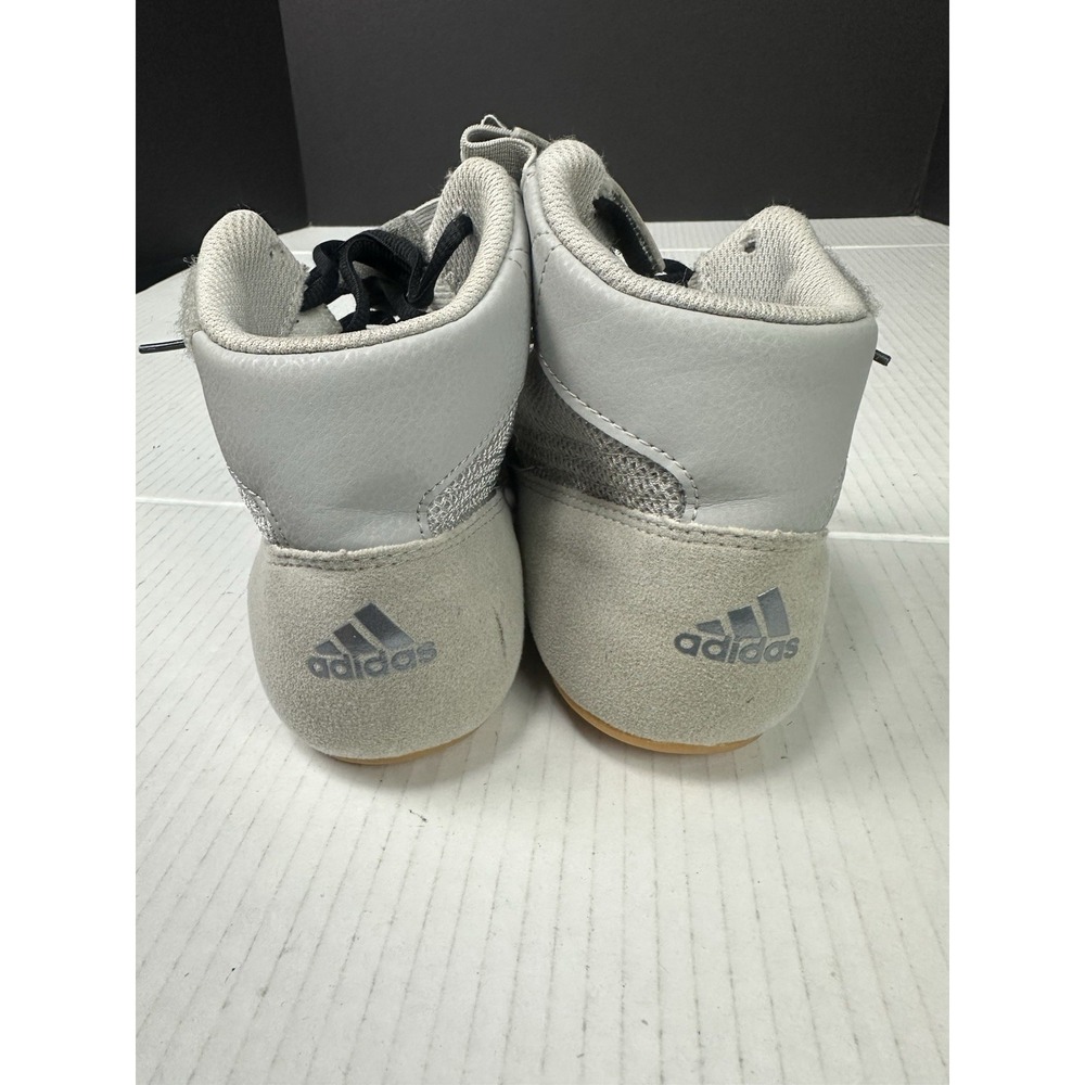 Adidas HVC 2 Wrestling Shoes Mens 8 AC7502 Gum Sole Silver Sneakers - Picture 10 of 11